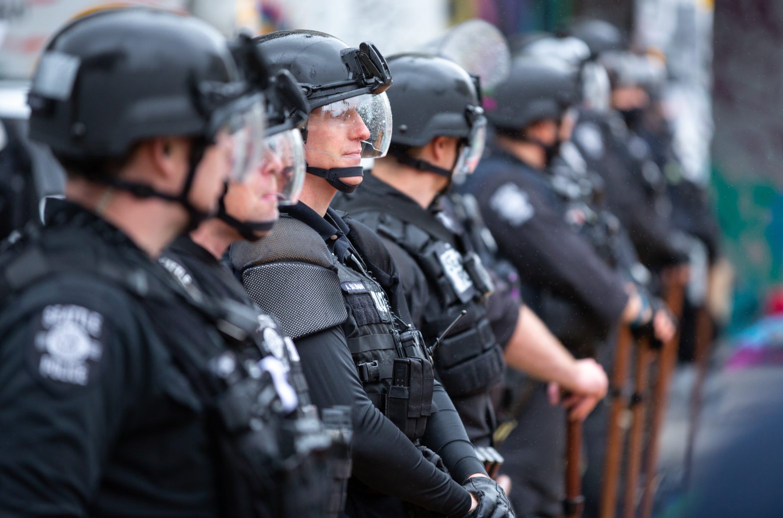 Seattle Police officers lineup. Western Washington - County Jails