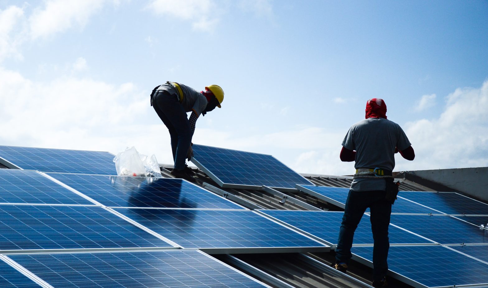 Solar panel installation of a roof. News - Cambria County Prison Explores Solar-Powered Future with 30% Cost Reduction